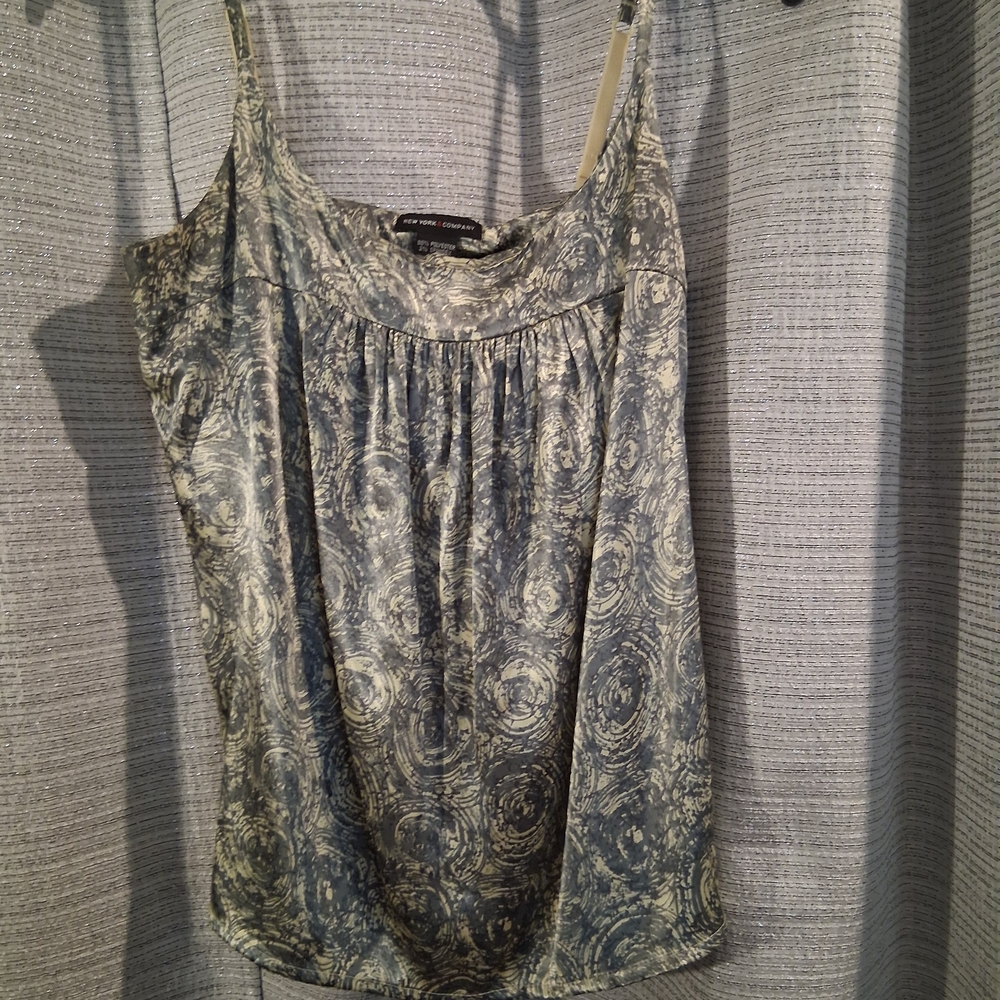 Gray Patterned Women's Top